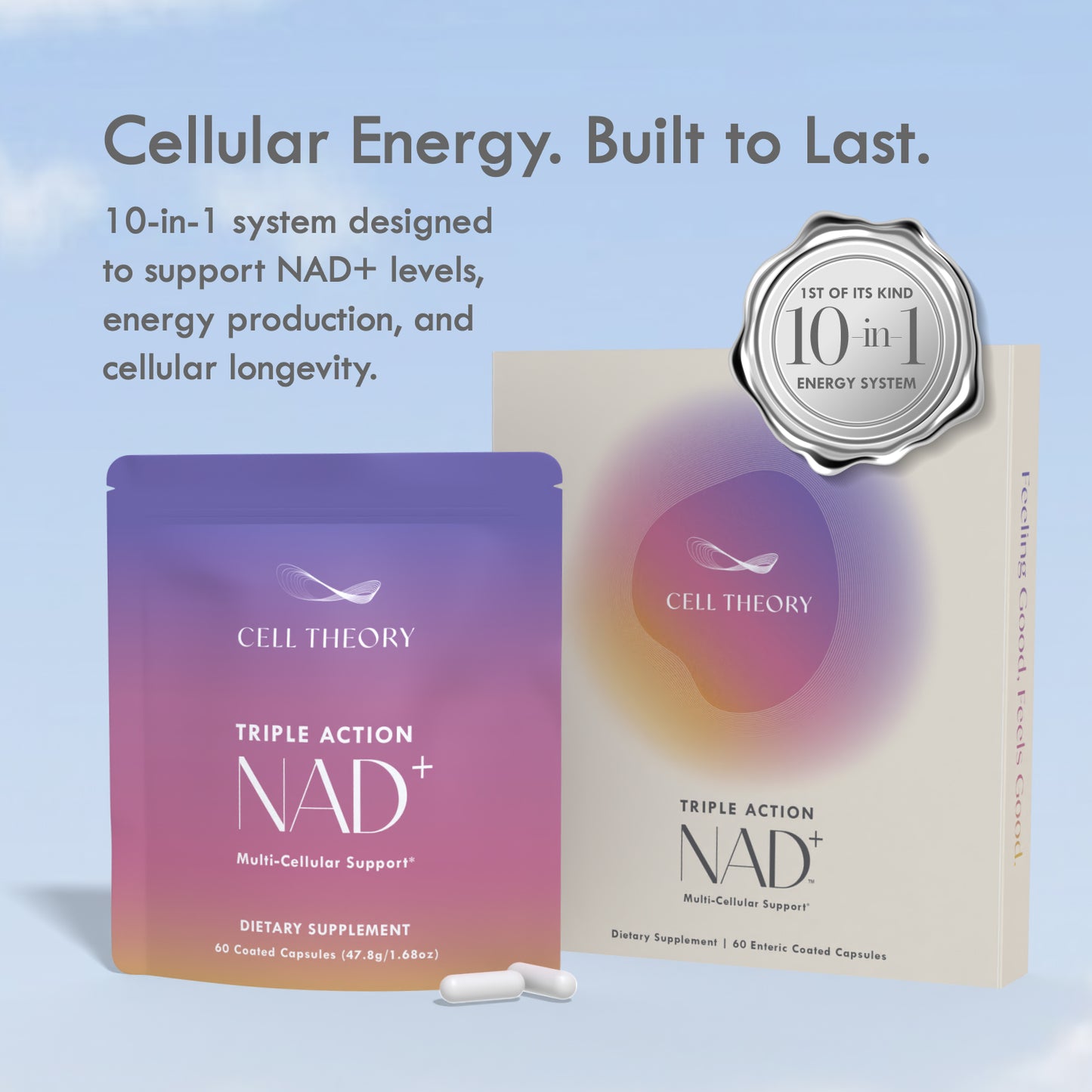 Cell Theory 10-in-1 Energy System | Longevity Supplement